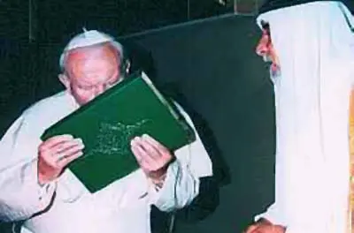 Rome, One World Religion, Pope Kisses Koran,