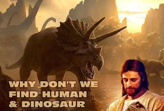 Dinosaurs & Man Together