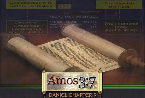 Daniel Chapter 9 The 69 Weeks Bible Commentary on Palm Sunday