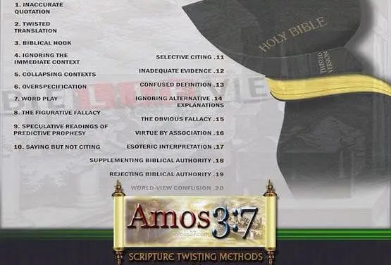 Scripture Twisting Methods of the Cults