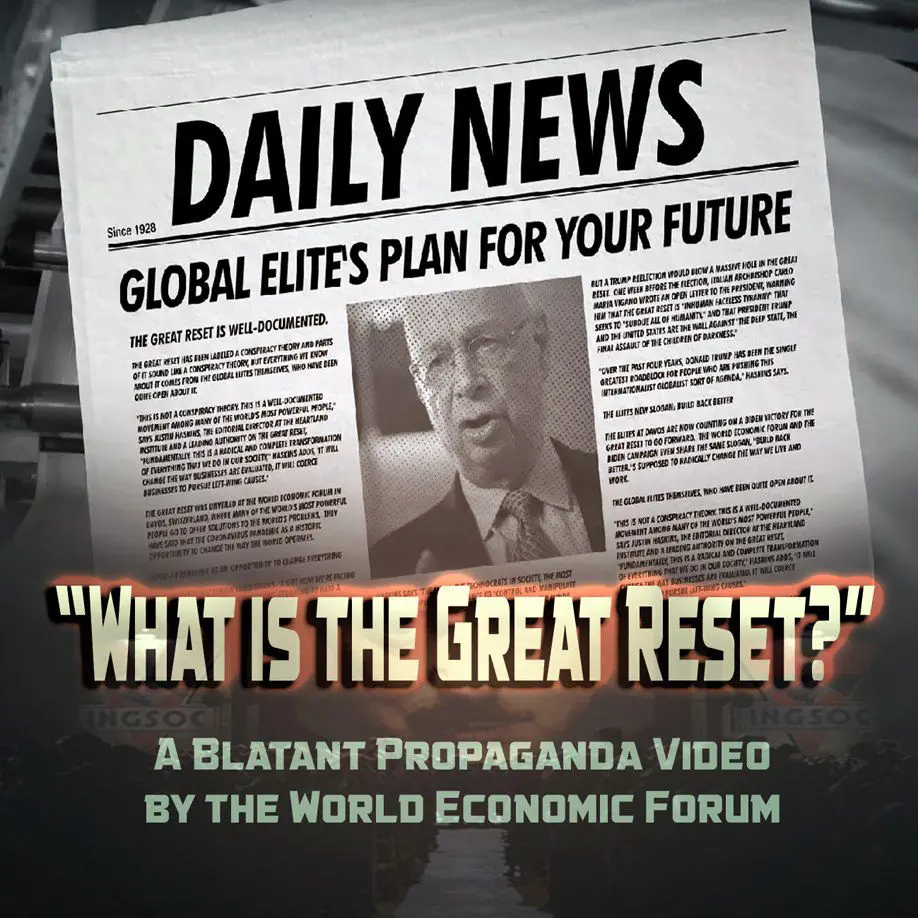 what is the great reset, globalism, wef, agenda 2030,