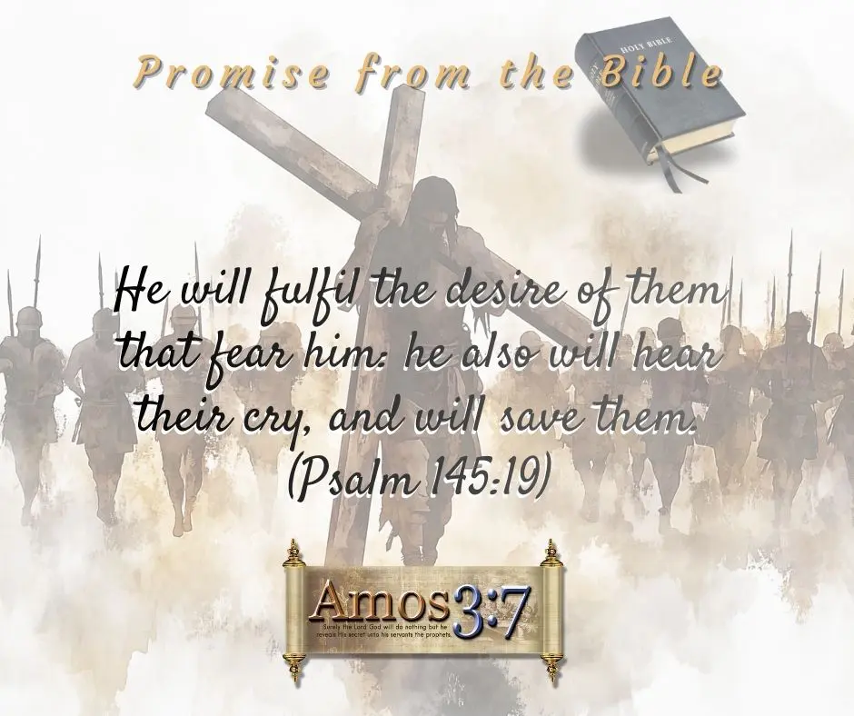 Gods Promises, Psalm 145:19, Fear God, Salvation,