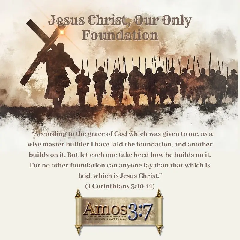Daily Devotionals, Daily Grace, Jesus Christ, Our Only Foundation, 1 Corinthians 3:10-11,