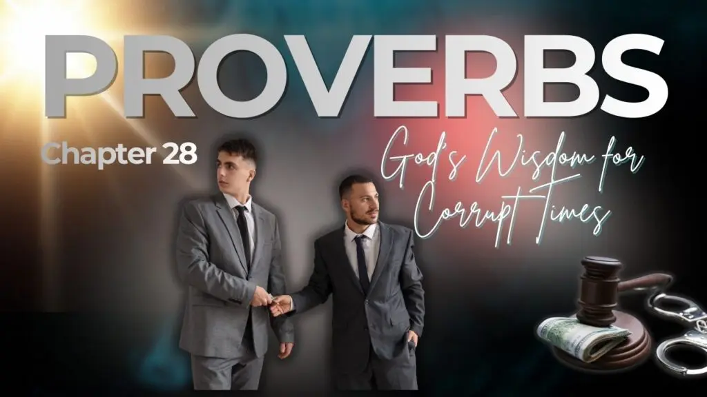 Proverbs 28, Gods Wisdom, Corruption, Corrupt Times,